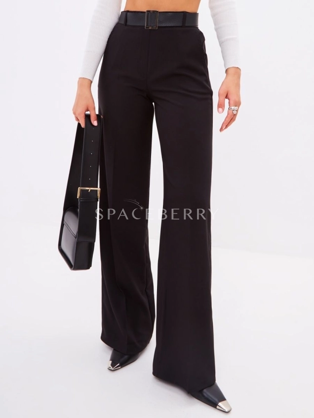 Брюки школьные прямые широкие палаццо классические